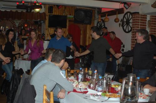 Bulgarian dancing (after drinking, of couse).